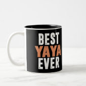 Beste Yaya Ever Tweekleurige Koffiemok (Links)