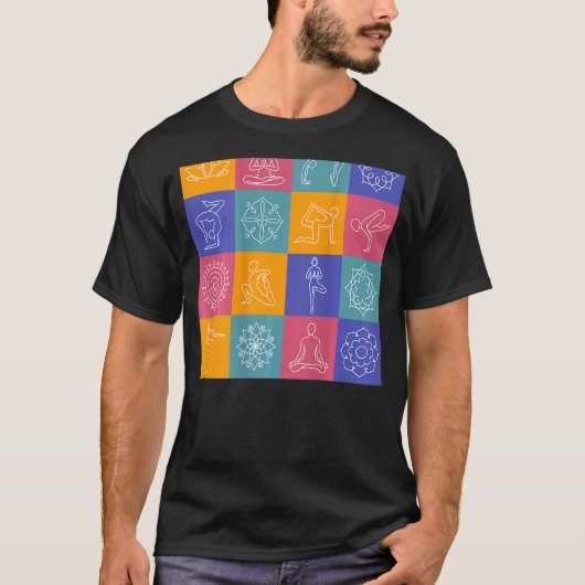 Beste Yoga-achterprint 3 T-shirt (Voorkant)