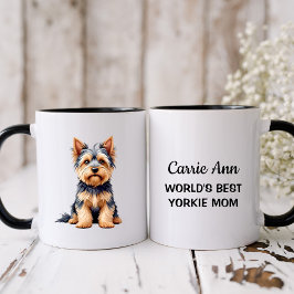 Beste Yorkie moeder ter wereld met Afbeelding Mok