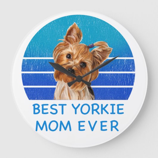 Beste Yorkshire terrier moeder ooit Grote Klok (Voorkant)