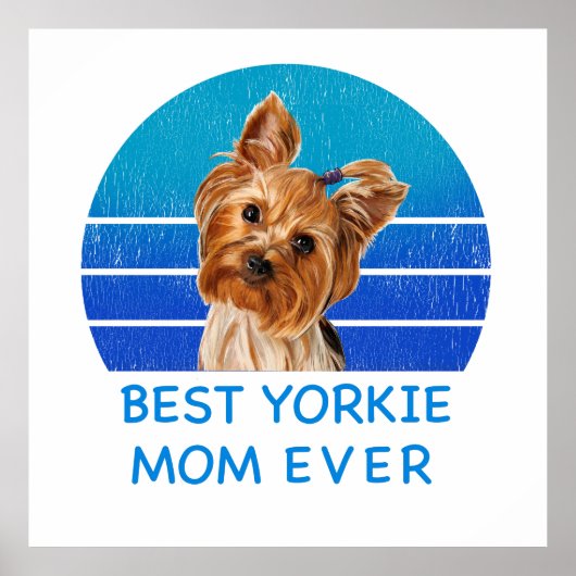 Beste Yorkshire terrier moeder ooit Poster (Voorkant)