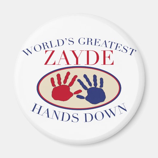 Beste Zayde Hands Down Magneet (Voorkant)