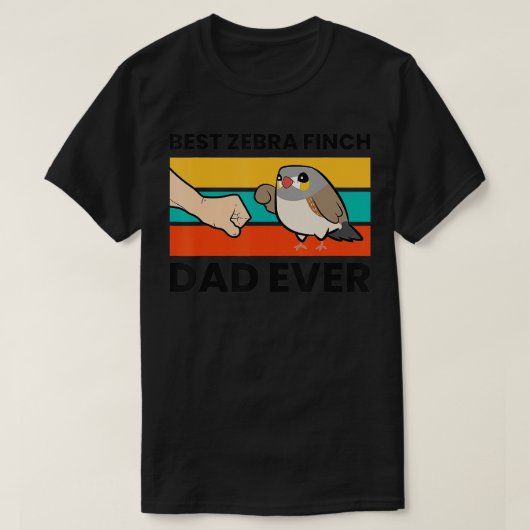 Beste Zebra vader ooit Australische Zebra Finch B T-shirt (Design voorkant)