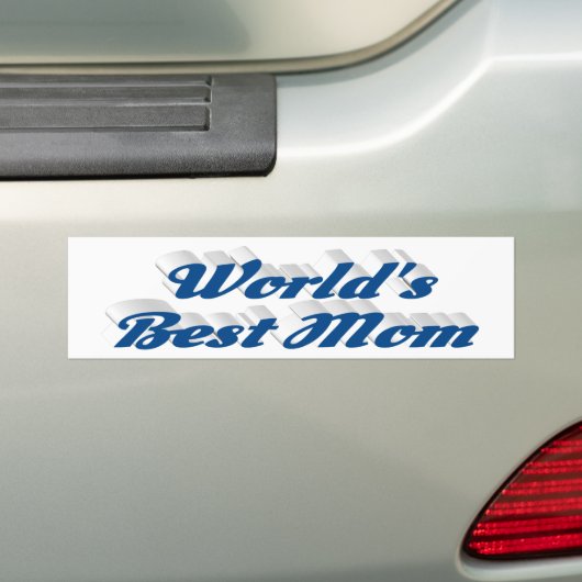 Beste zee blauwe tekst bumpersticker (Op auto)