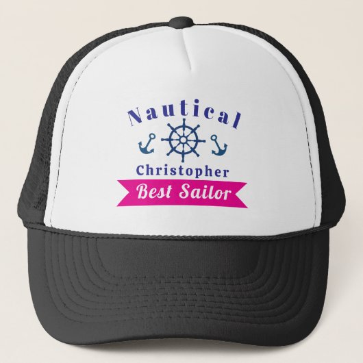 Beste zeiler marine trucker pet (Voorkant)