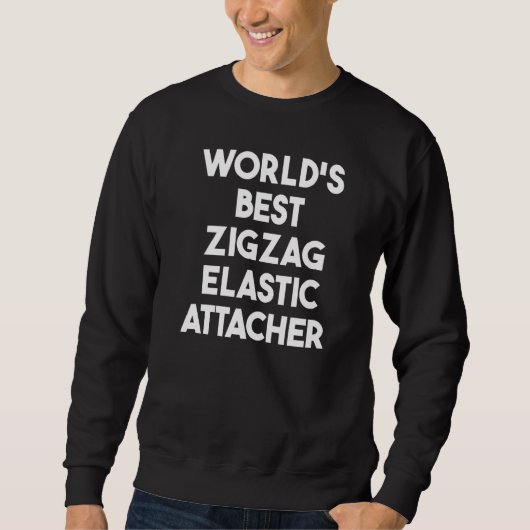 Beste Zigzag Elastische Bevestiger ter Wereld Trui (Voorkant)