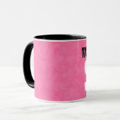 Beste ZISTER-roze boomstam aangepaste naam V20 ter Mok (Voorkant links)