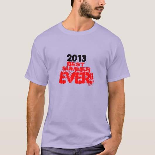 Beste zomer ooit veranderbaar Jaar T-shirt (Voorkant)