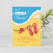 Beste Zomerfeest uitnodigingen (Staand voorkant)