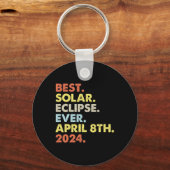 Beste zonnecrisis van 8 april 2024 sleutelhanger (Achterkant)
