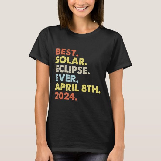Beste zonnecrisis van 8 april 2024 t-shirt (Voorkant)