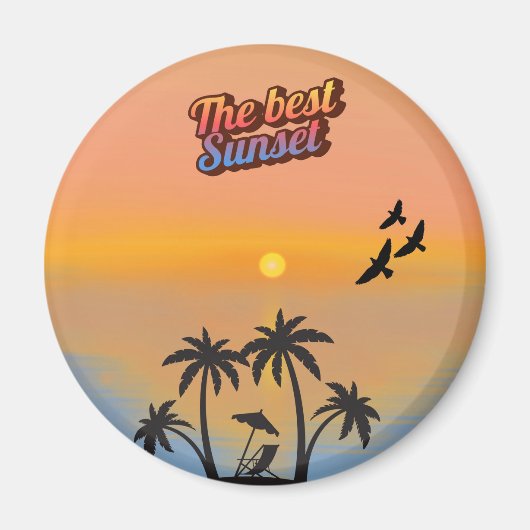 Beste zonsondergang, magneet (Voorkant)