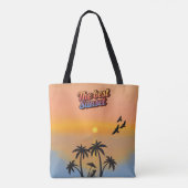 Beste zonsondergang. tote bag (Achterkant)