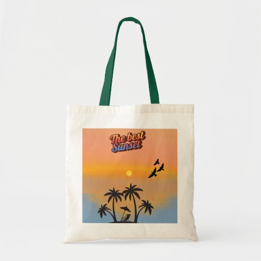 Beste zonsondergang. tote bag (Voorkant)