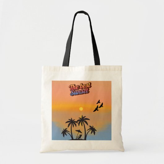 Beste zonsondergang. tote bag (Voorkant)