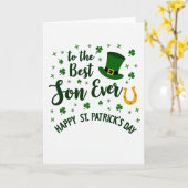 Beste zoon Faux goud folie kaart (Gele Bloem)