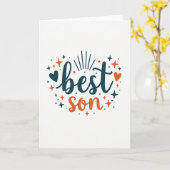 Beste Zoon Geweldige Kaart (Gele Bloem)