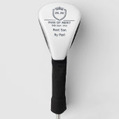 Beste Zoon Monogram Eerste Letters Naam Man Van Ve Golfheadcover (Voorkant)