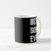 Beste zoon ooit Grappig Familie Cool Koffiemok (Voorkant rechts)