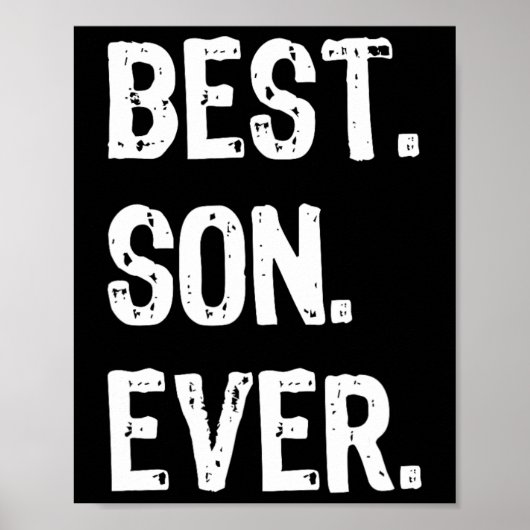 Beste zoon ooit Grappig Familie Cool Poster (Voorkant)