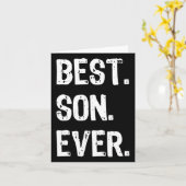 Beste zoon ooit Grappige familie Cool Kaart (Gele Bloem)