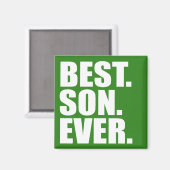 Beste. Zoon. Ooit. (green) Magneet (Voorkant / Achterkant)