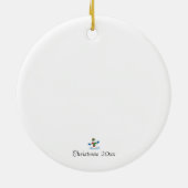 Beste zoon Snowman Kerstmis ter wereld Keramisch Ornament (Achterkant)