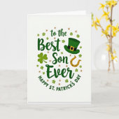 Beste zoon St. Patrick's Dag kaart (Gele Bloem)