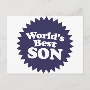 Beste zoon van de wereld briefkaart