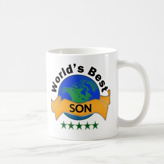 Beste zoon van de wereld koffiemok (Rechts)