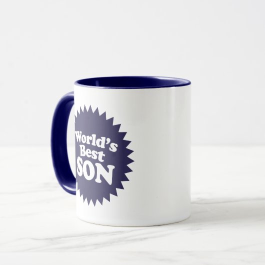 Beste zoon van de wereld mok (Voorkant links)