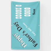 Beste zoon van de wereld spandoek (Verticaal)