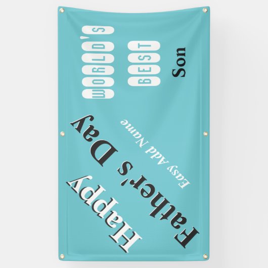 Beste zoon van de wereld spandoek (Verticaal)