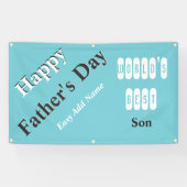 Beste zoon van de wereld spandoek (Horizontaal)