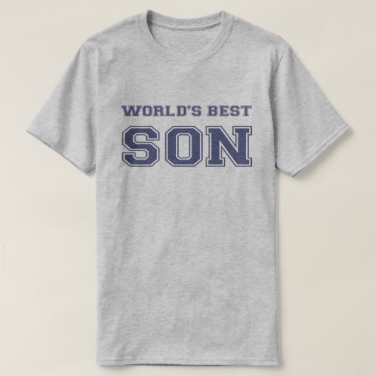Beste zoon van de wereld t-shirt (Design voorkant)