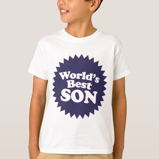 Beste zoon van de wereld t-shirt (Voorkant)
