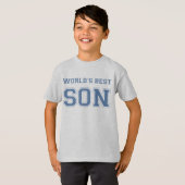 Beste zoon van de wereld t-shirt (Voorkant volledig)