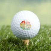 Beste zoon van Par Golf Golfer Golfballen (Insitu Shirt)