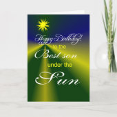 beste zoon verjaardag kaart (Voorkant)