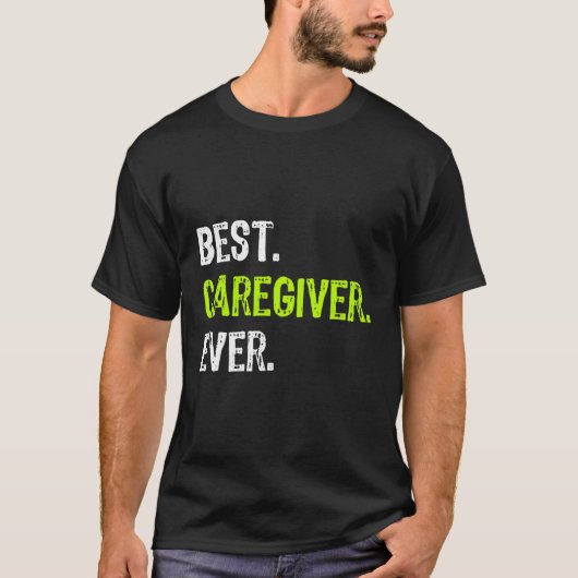 Beste zorgverlener ooit grappig cadeau t-shirt (Voorkant)