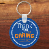 Beste zorgverlener ooit Typografie Black Sleutelha Sleutelhanger (Voorkant)