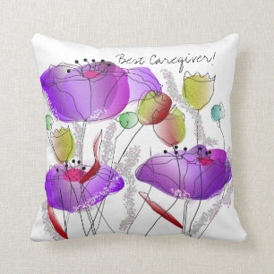 Beste zorgverlener Pillow Wildbloemen Kussen