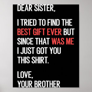 Beste Zus Citaat Grappige Broer Zus Humor Grap Van Poster