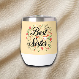 Beste zus Elegant Bloemen Ontwerp