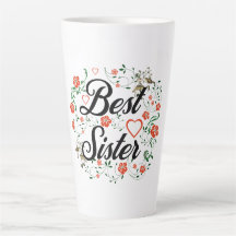 Beste zus Elegant Bloemen Ontwerp