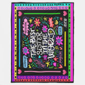 BESTE ZUS Fleece Deken (Voorkant)