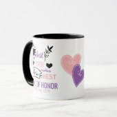 Beste ZUS Maakt Beste GETUIGE Voorstel Cadeau Mok (Voorkant links)