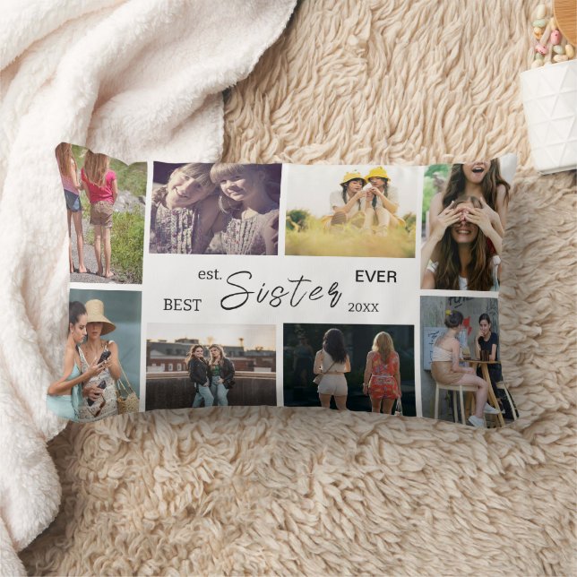 Beste Zus Ooit – 8 Foto Collage Kussen (Deken)