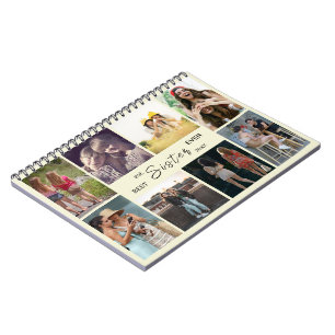 Beste Zus Ooit – 8 Foto Collage Notitieboek