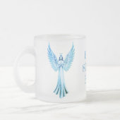 Beste zus ooit | Blue Christmas Angel Matglas Koffiemok (Links)